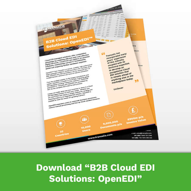 B2B Cloud EDI Solutions: OpenEDI